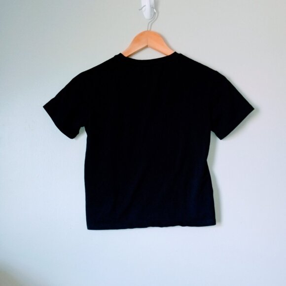 Shein Child Rubix Cube Vinyl Black Short Sleeve Tee - Picture 3 of 4